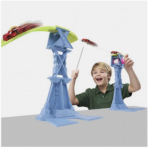 Road Champs Gx Track Tightrope Terror Zipline Race Car Set - Picture 2 of 9